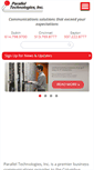 Mobile Screenshot of paralleltech.com